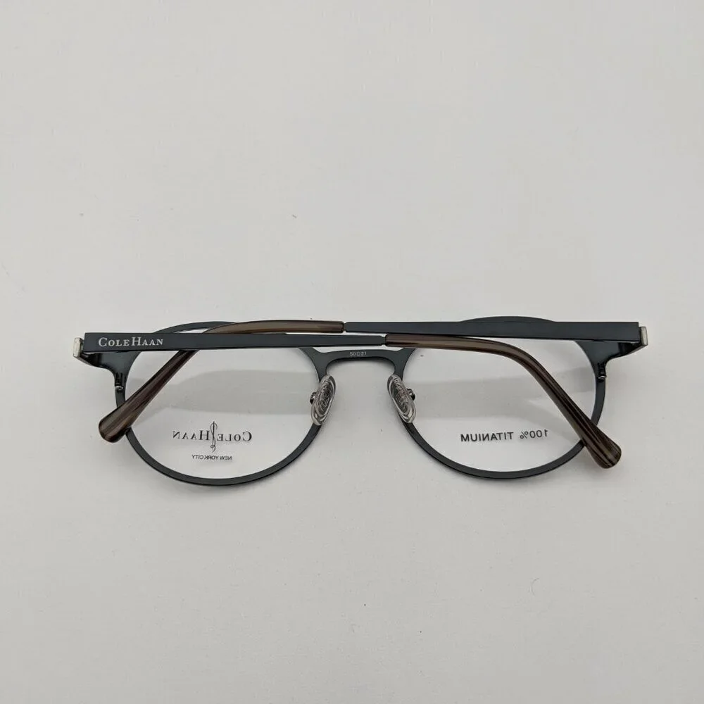 🕶️Cole Haan Brown Horn CH237 Eyeglasses 50/21/140 | ALH339🕶️​